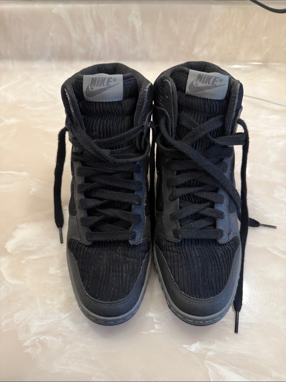 Nike Women’s Wedge Black High-Top Sneakers